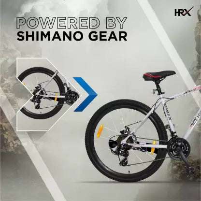 HRX XTRM MTB 500 85% Assembled with Front Suspension 27.5 T Mountain Cycle (21 Gear, Grey) HRX XTRM MTB 500 85% Assembled with Front Suspension 27.5 T Mountain Cycle (21 Gear, Grey)
